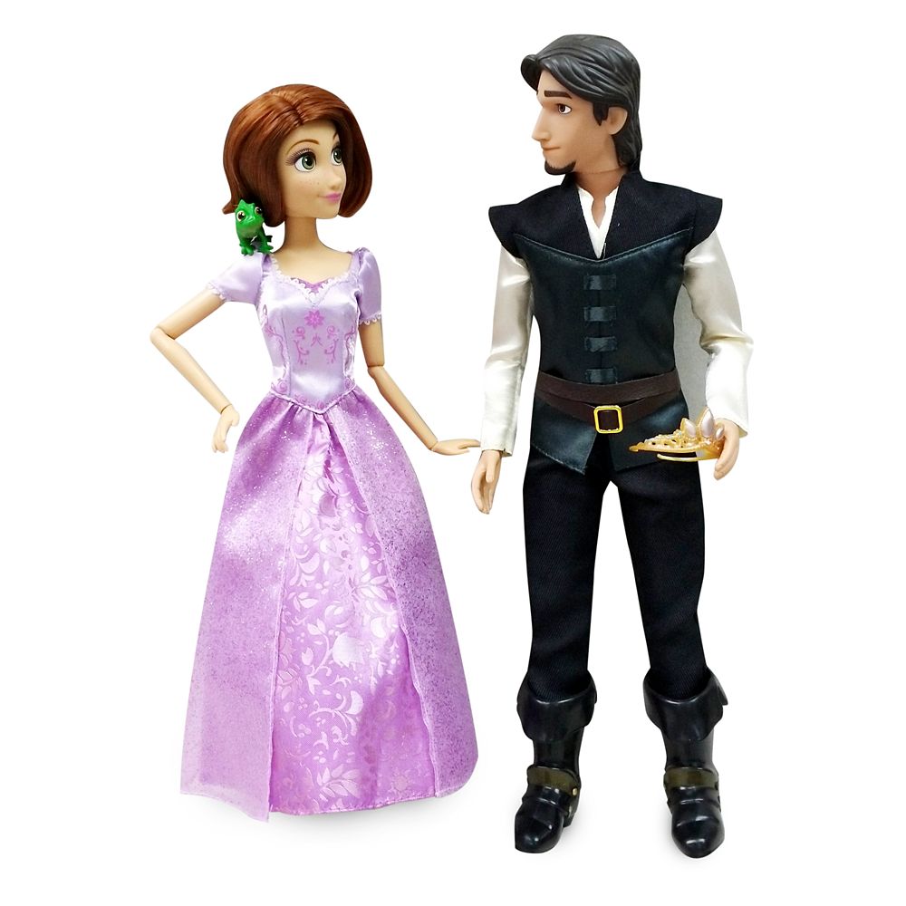 rapunzel and flynn doll set