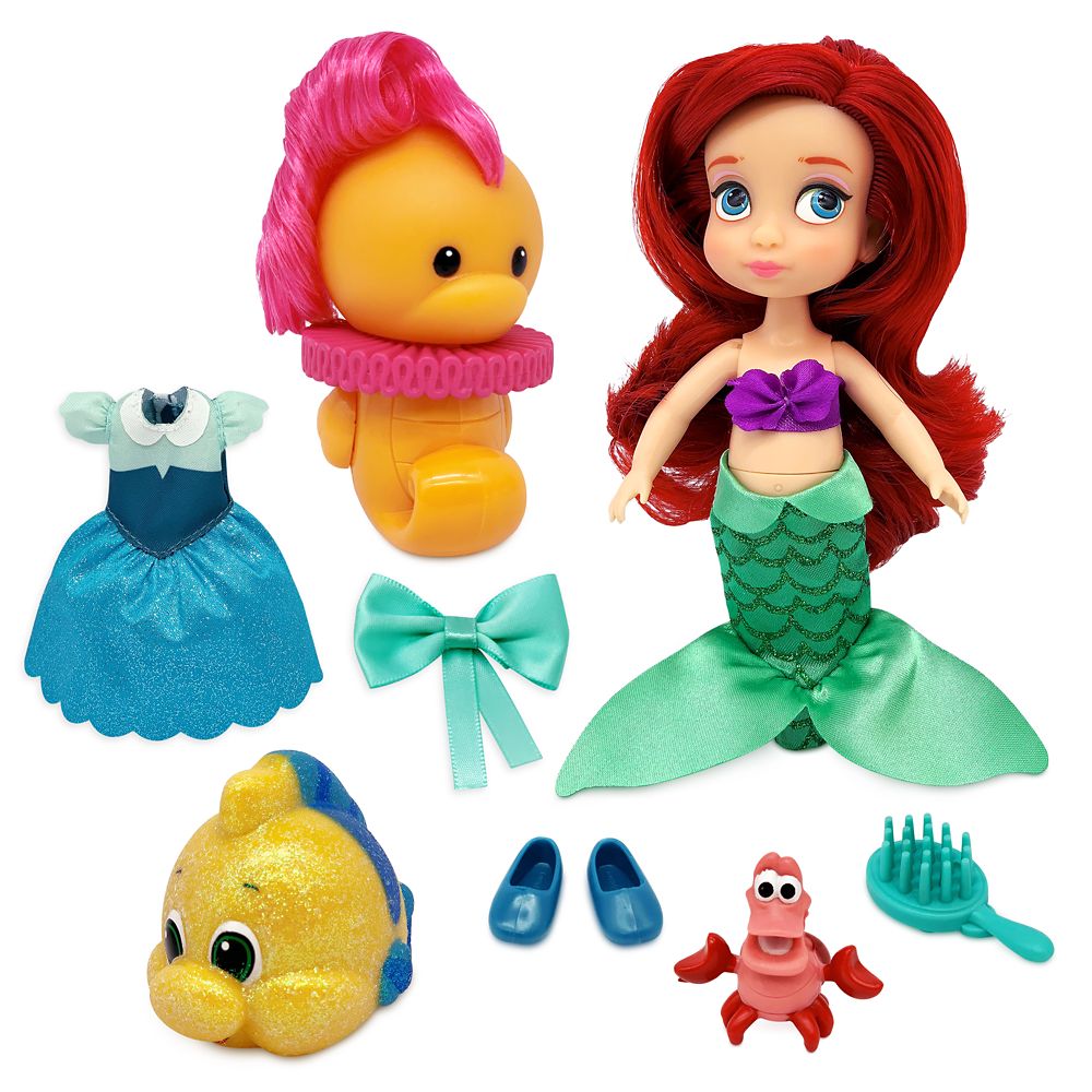 NEW Lot of 2 Disney Store Ariel The Little Mermaid Lime Green 9 oz