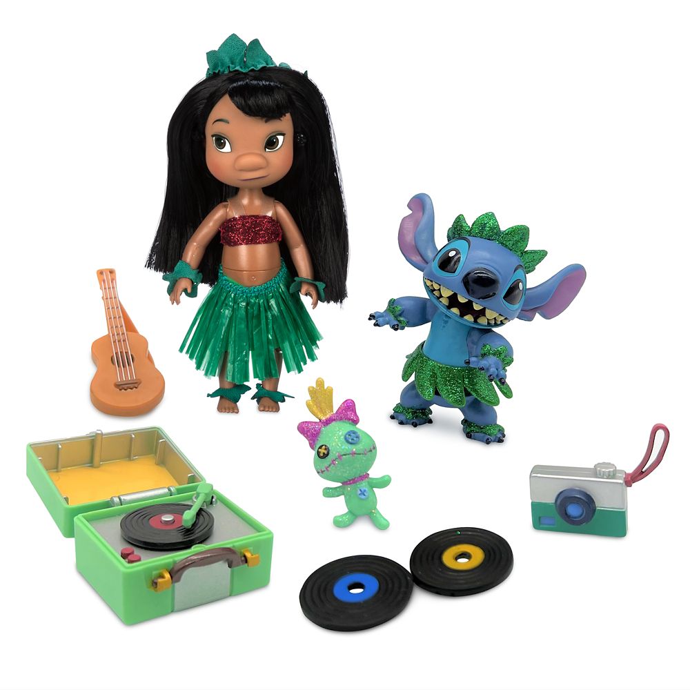 Stitch and Guitar Mini Figurine