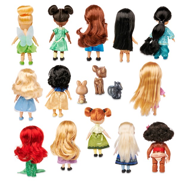 Disney Store Official Animators' Collection - Juego de regalo de mini  muñecas de 5 pulgadas, juego completo de muñecas en miniatura, abanicos,  muñecas