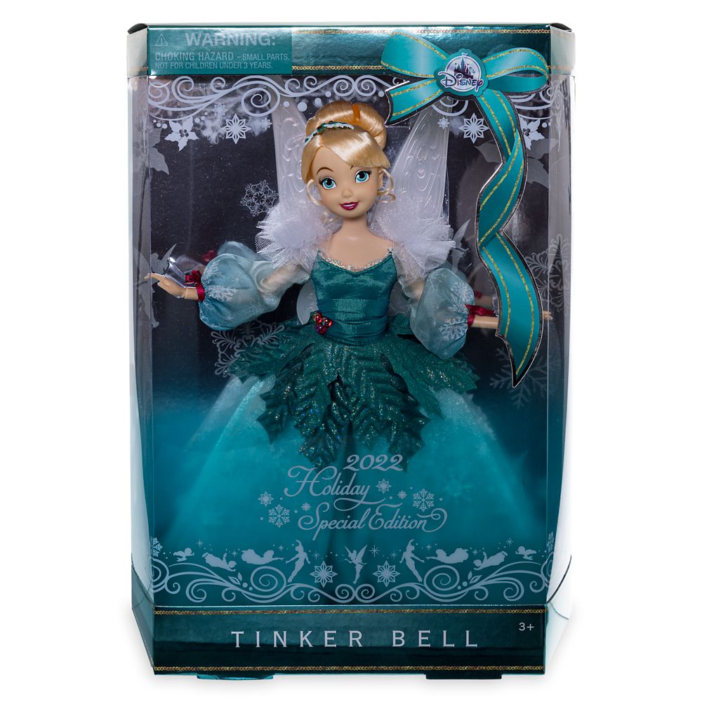 Tinker Bell Holiday 2022 Classic Doll – Peter Pan – Special Edition – 11 1/2''