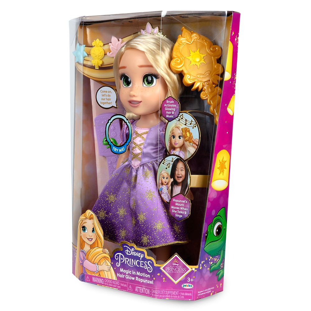 Rapunzel Disney Princess Magic in Motion Hair Glow Doll – 15''