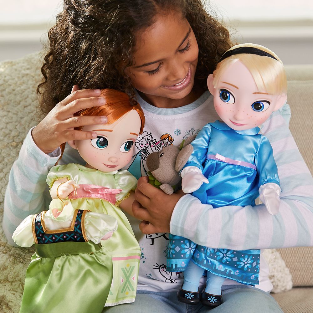anna and elsa plush dolls disney store