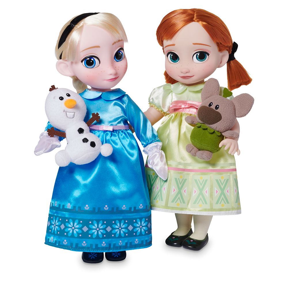 small elsa and anna toddler dolls