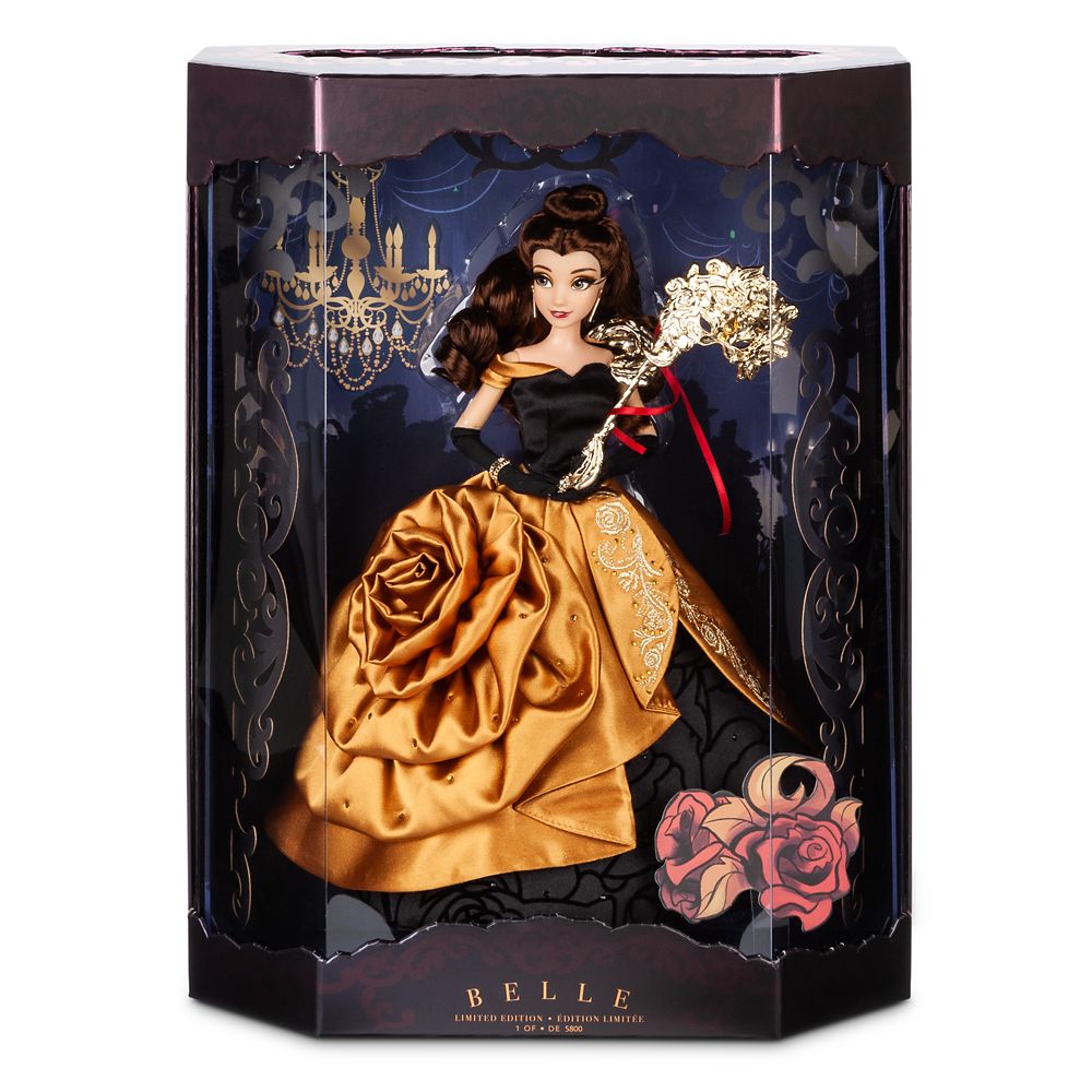 Belle Limited Edition Doll – Disney Designer Collection Midnight Masquerade Series – 12''