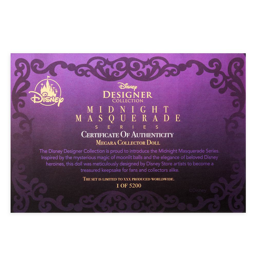 Megara Limited Edition Doll – Disney Designer Collection Midnight Masquerade Series – 12''