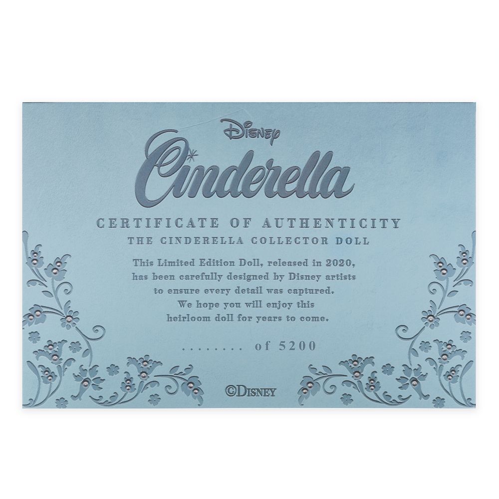 Cinderella Limited Edition Doll – 70th Anniversary – 17''