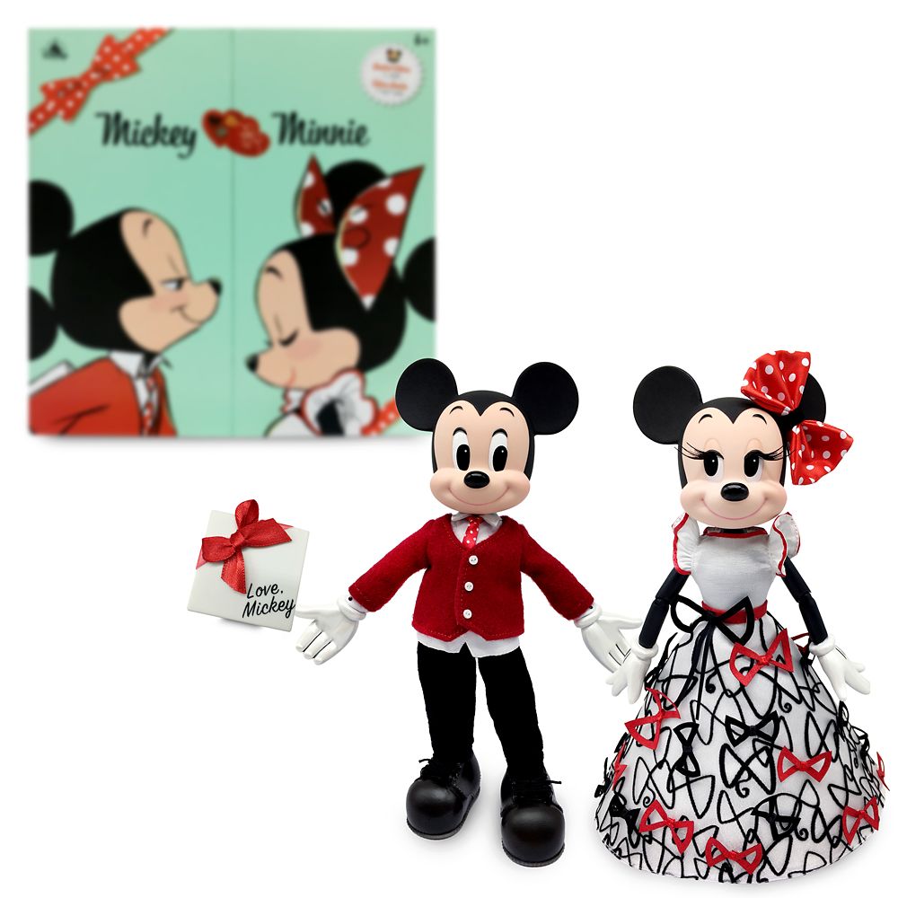 Mickey and Minnie Mouse Limited Edition Valentine’s Day Doll Set released today