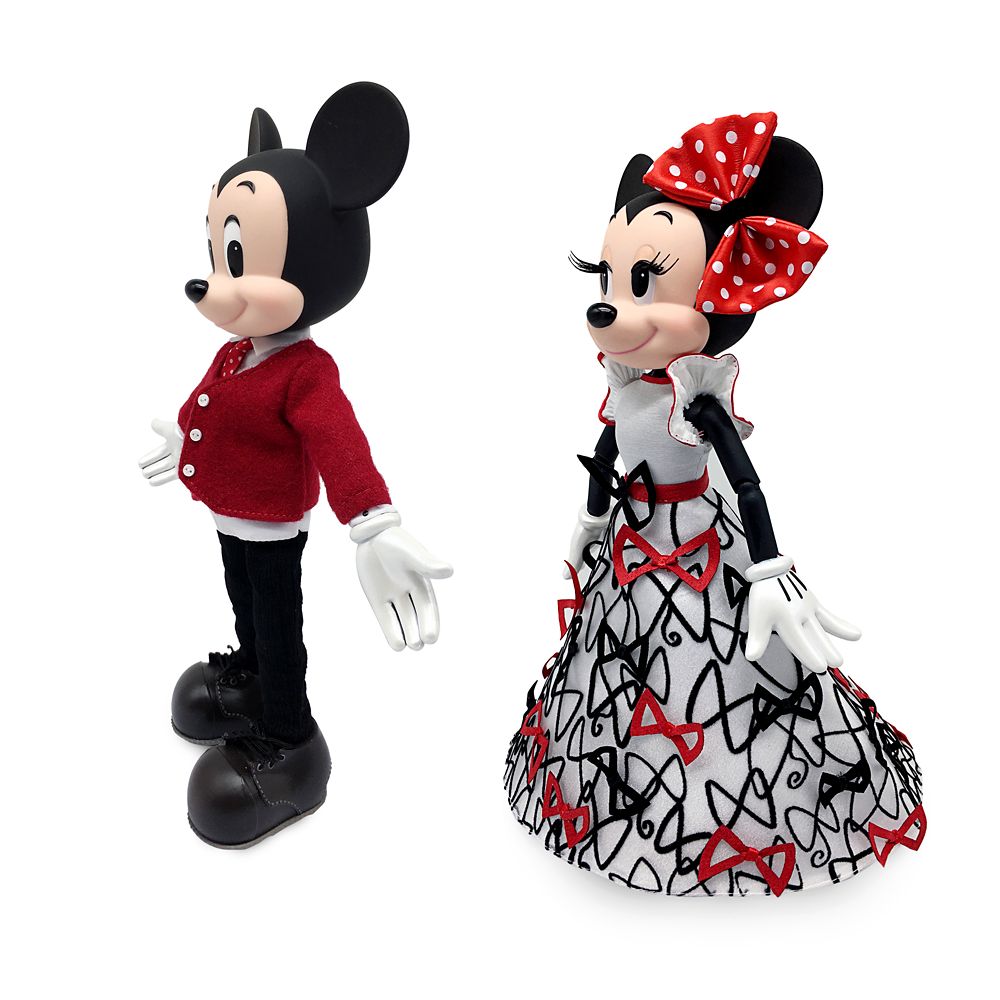 Mickey and Minnie Mouse Limited Edition Valentine's Day Doll Set
