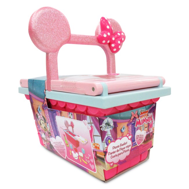 Minnie Mouse Basket Play Set Shopping Kids Toddler Food Pretend Girl Gift New 
