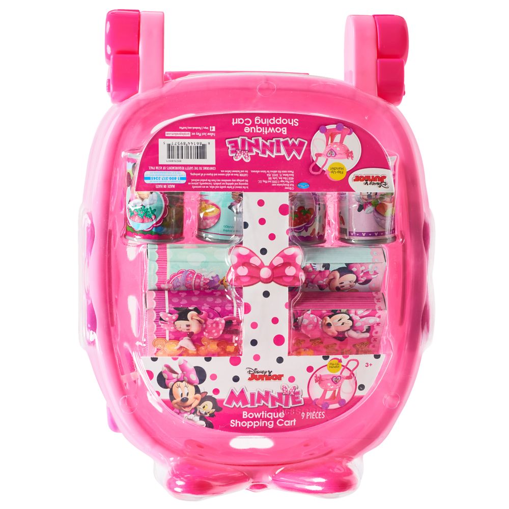 minnie mouse toy shopping cart