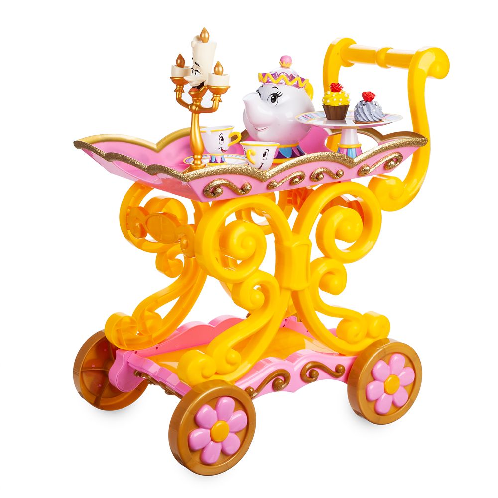 childrens wooden tea cart