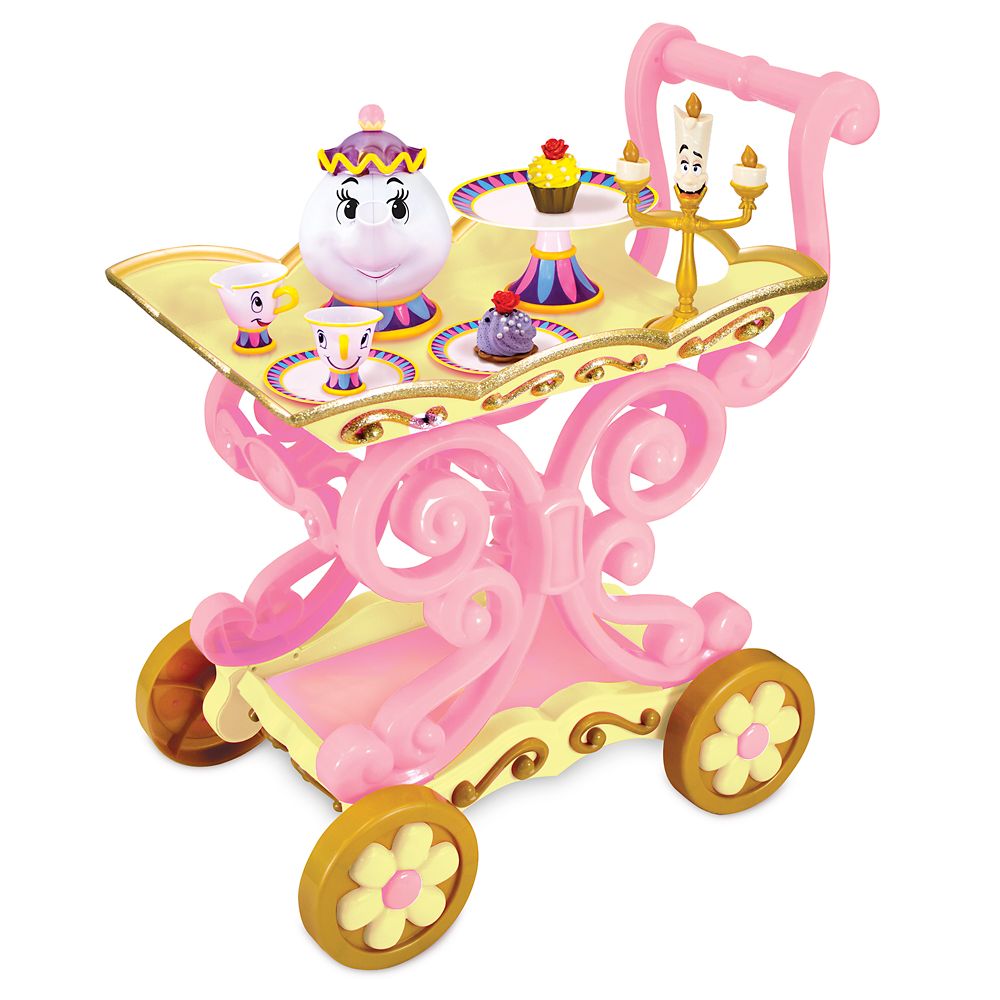 Beauty and the Beast Be Our Guest Singing Tea Cart Play Set Official shopDisney