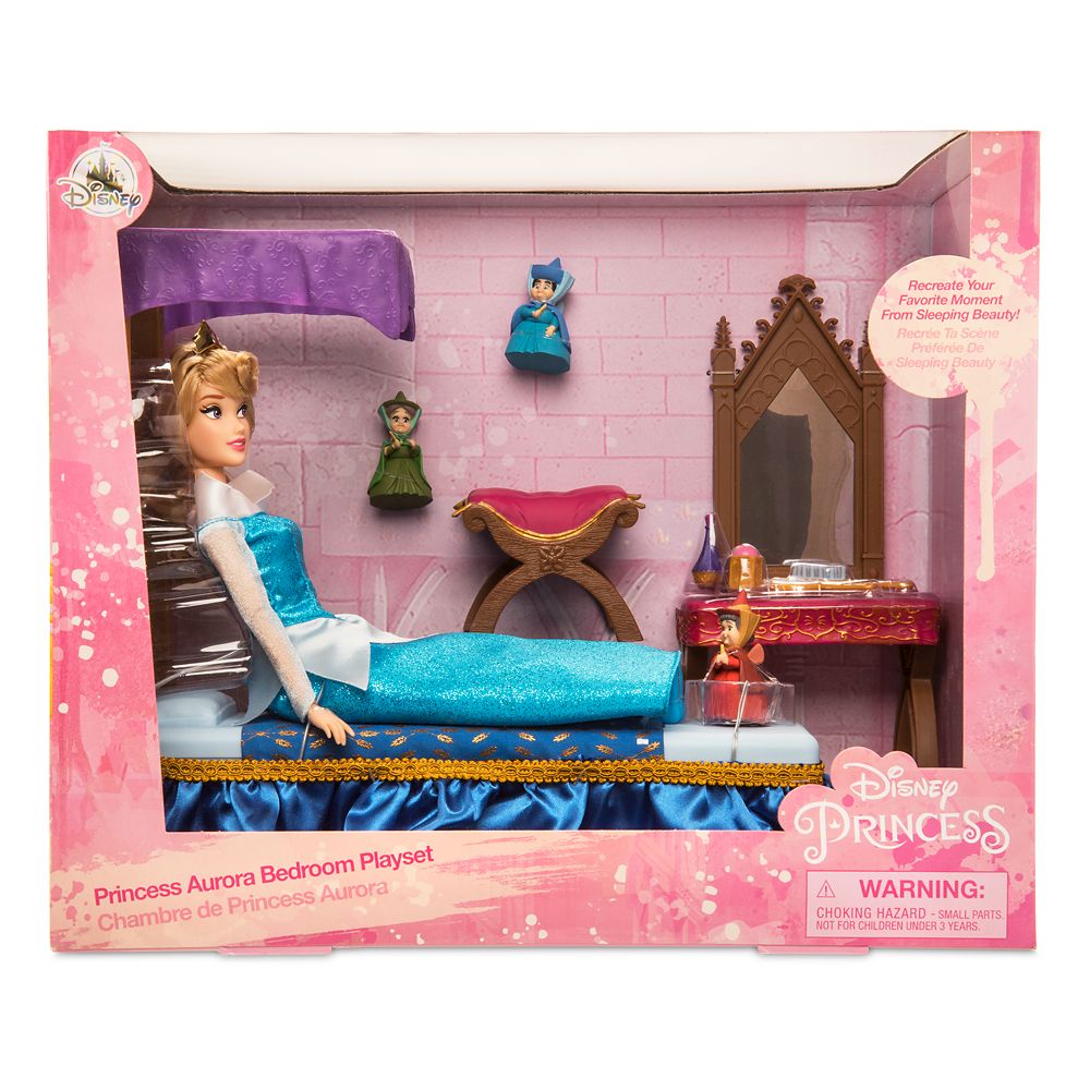 Aurora Classic Doll Bedroom Play Set Sleeping Beauty