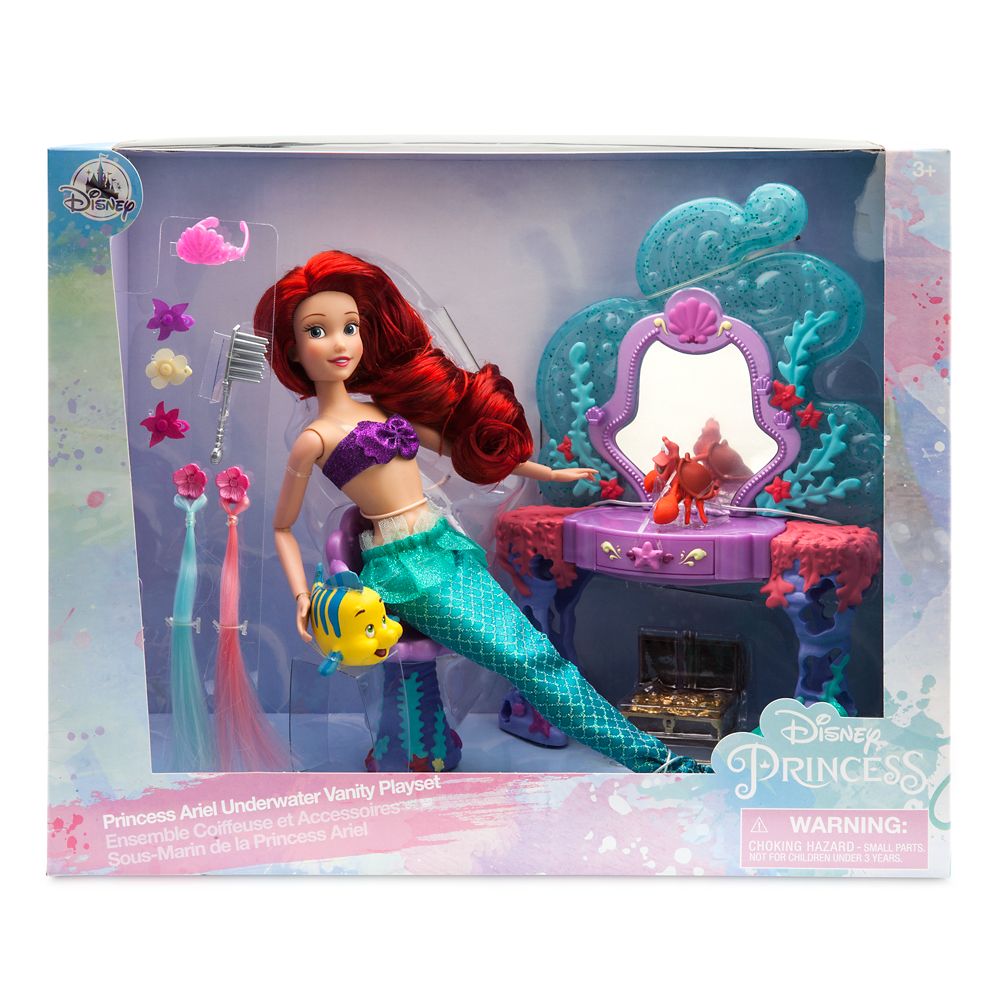 Ariel Classic Doll Underwater Vanity Play Set â The Little Mermaid available online for purchase