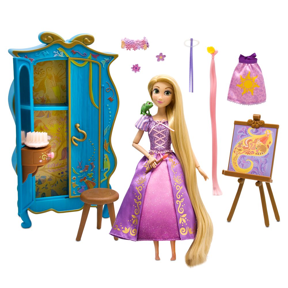 Disney Princess Rapunzel Doll & Vanity Hair Set New Kids Xmas Tangled Toy Age 3+ 