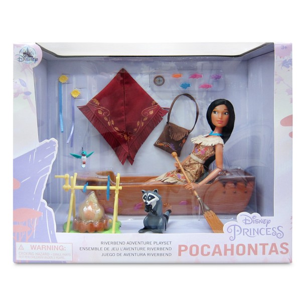 Pocahontas Riverbend Adventure Playset – Disney Classic Doll – 11 1/2''