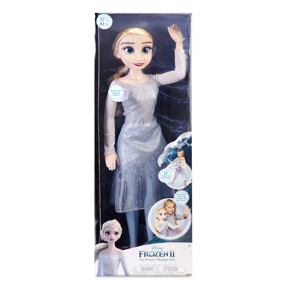 Elsa ''Ice Powers'' Playdate Doll – Frozen 2 – 32''