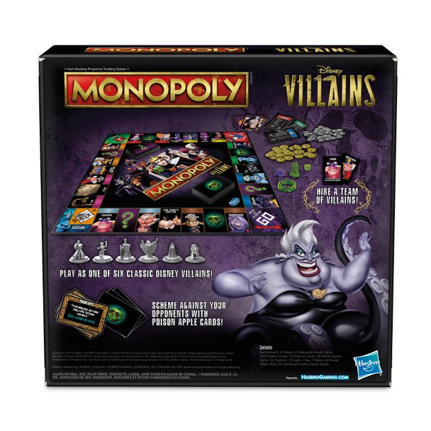Disney Villains Monopoly Game