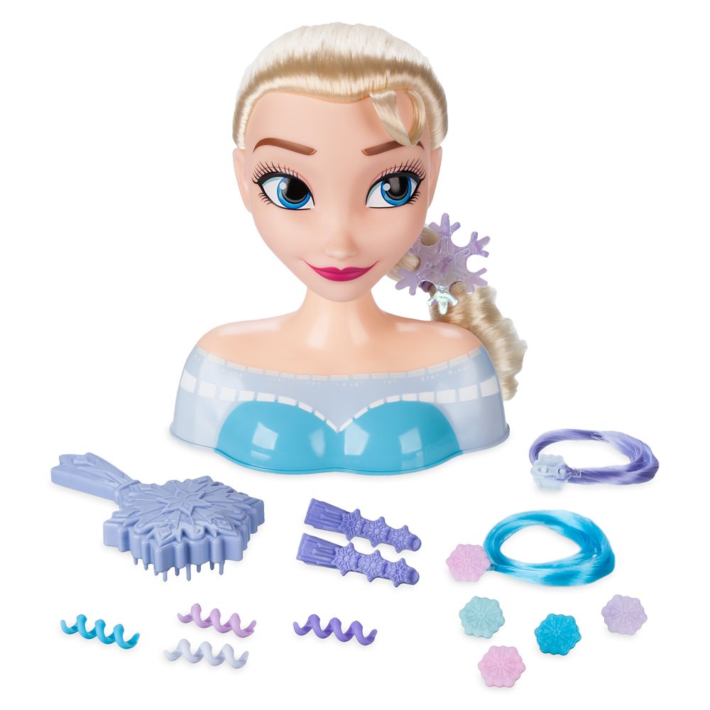 elsa hairstyle doll head