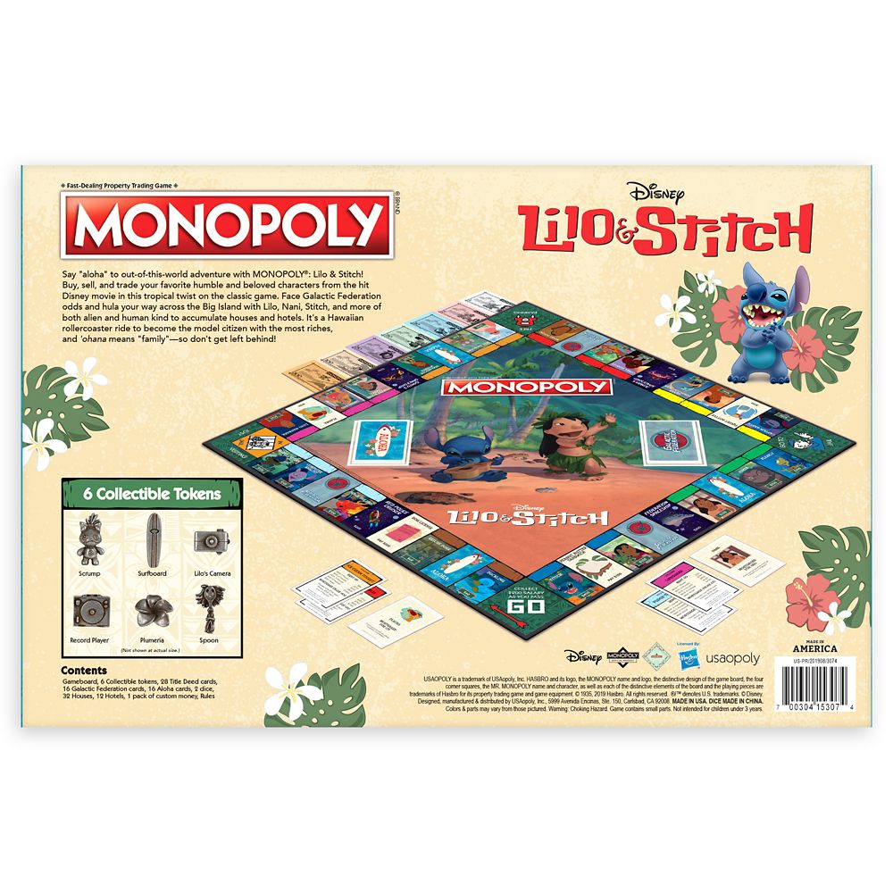 Disney Lilo & Stitch Monopoly Game