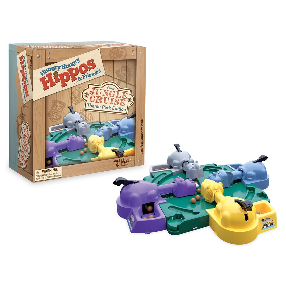 Hungry Hungry Hippos Game: Disney Jungle Cruise Theme Park Edition