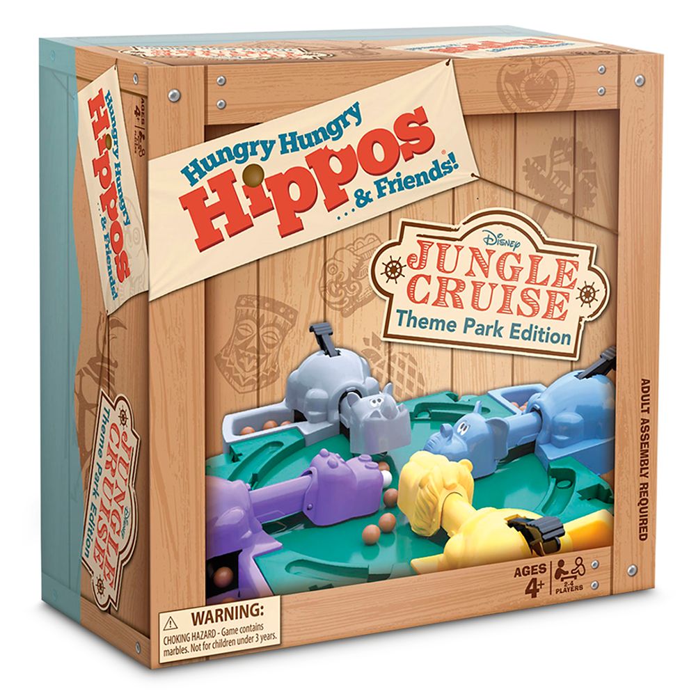 Hungry Hungry Hippos Game: Disney Jungle Cruise Theme Park Edition