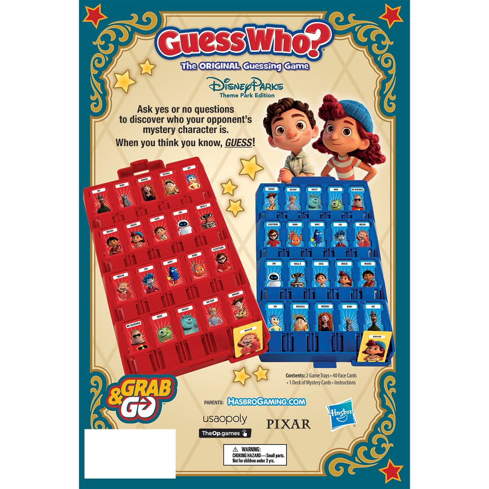 Disney Parks Theme Park Edition Guess Who? Game