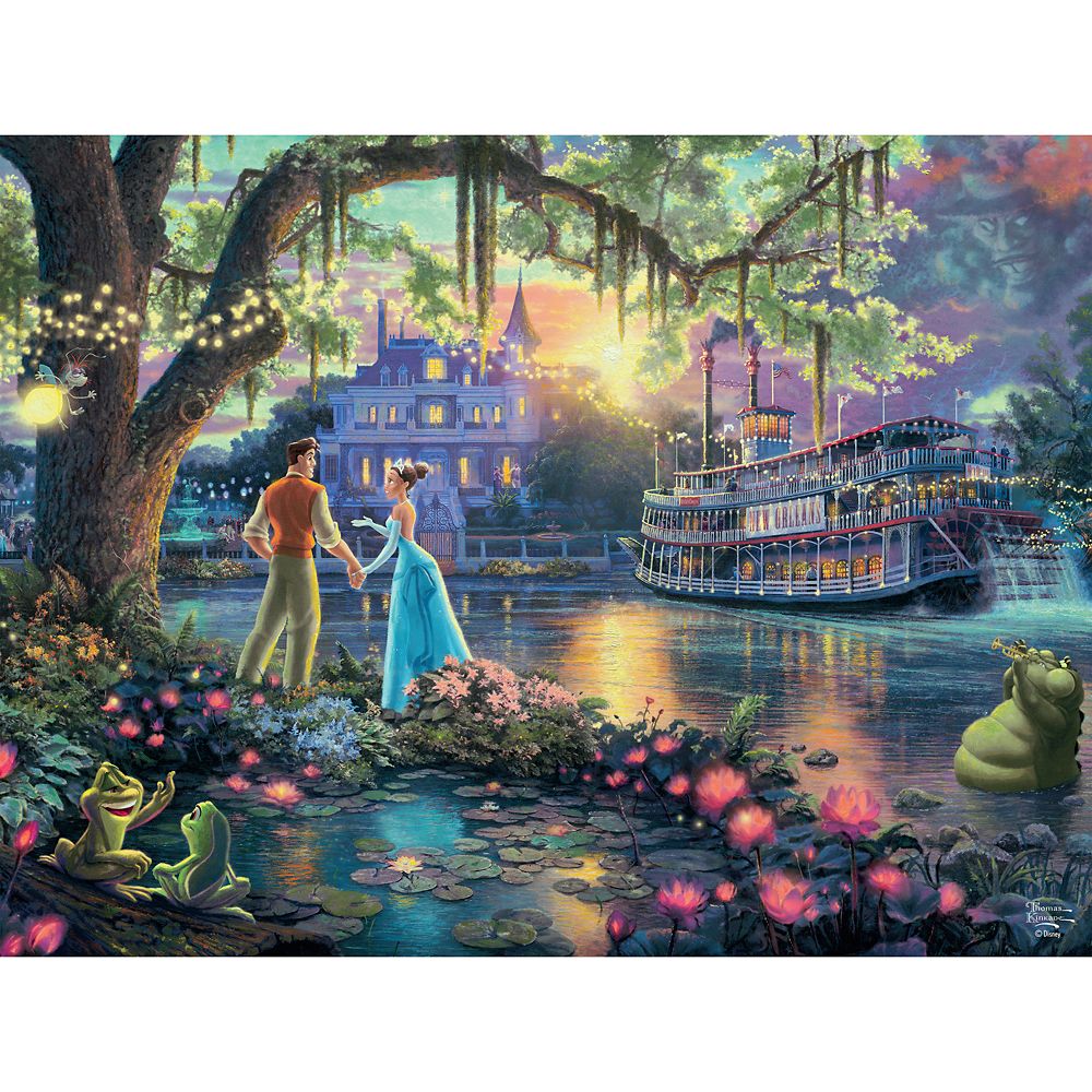 The Princess and the Frog Puzzle by Thomas Kinkade Studios