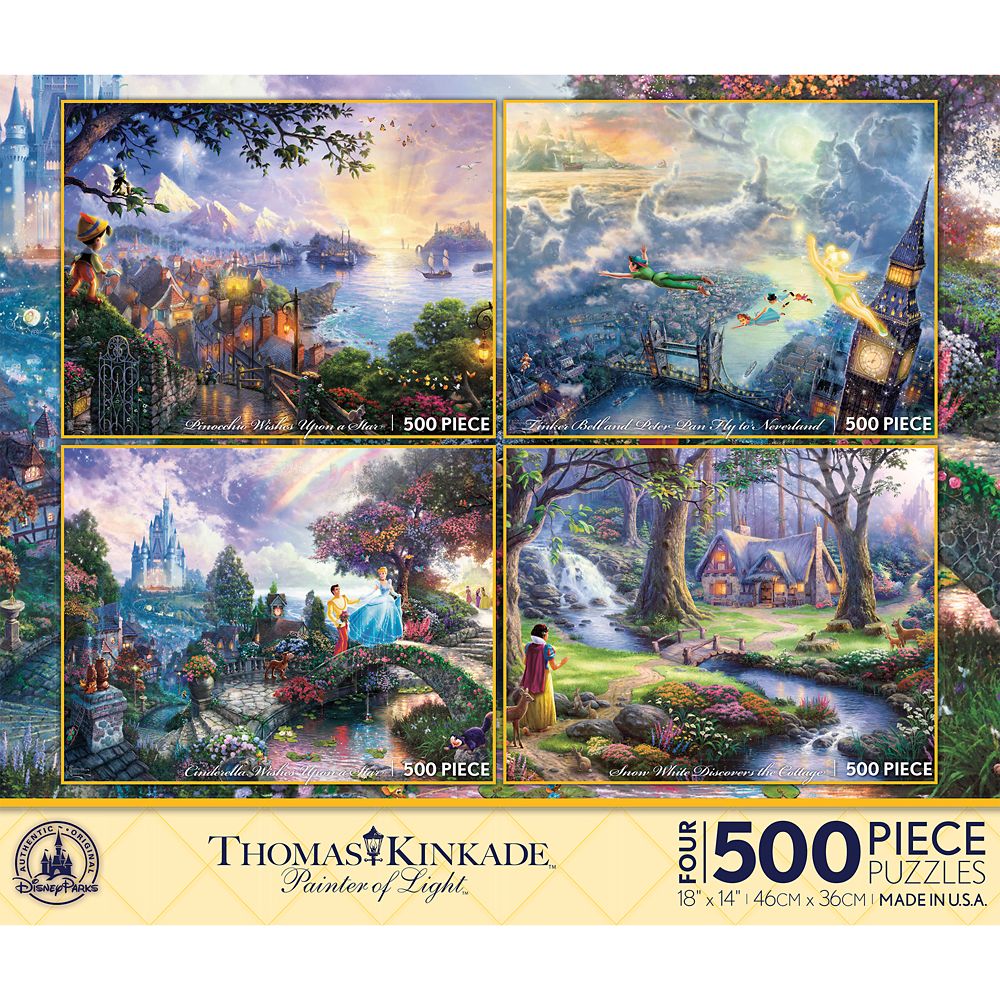 Thomas Kinkade 4 in 1 Puzzle Set