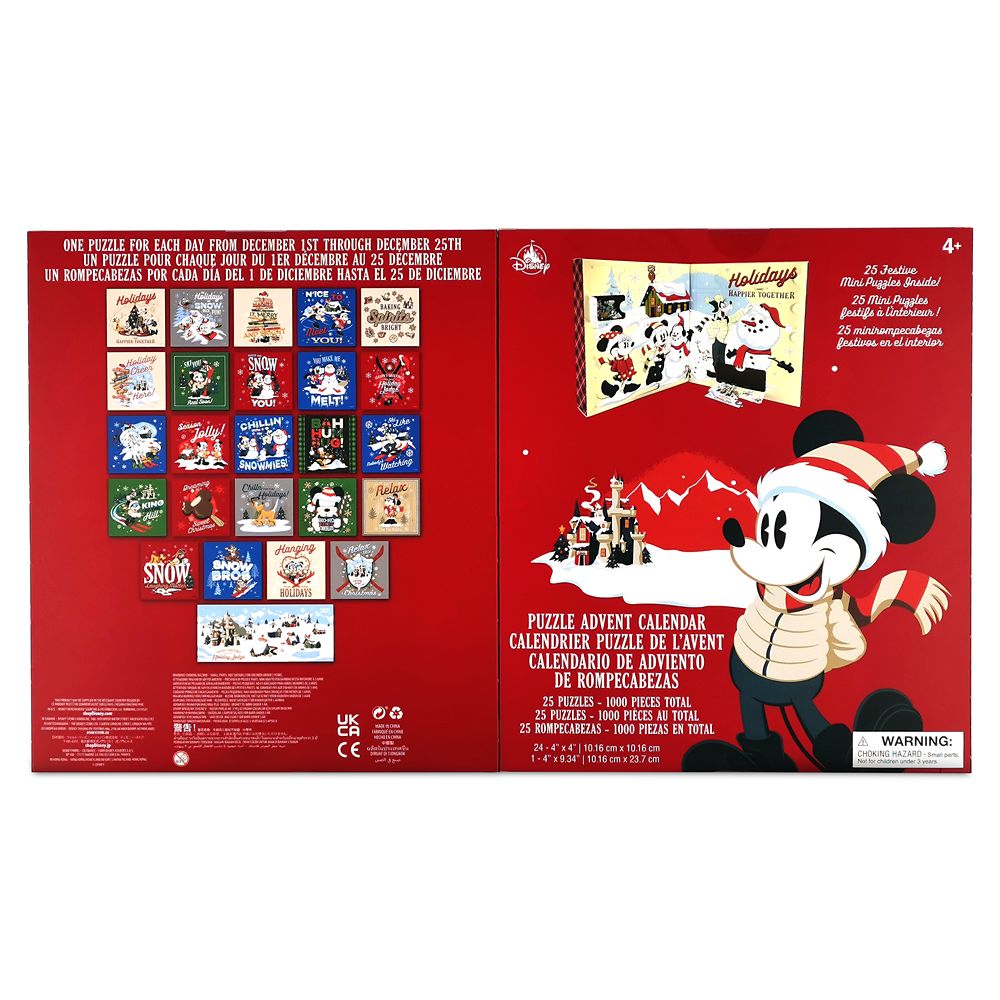 Mickey Mouse And Friends Puzzle Advent Calendar disney Puzzle Advent 