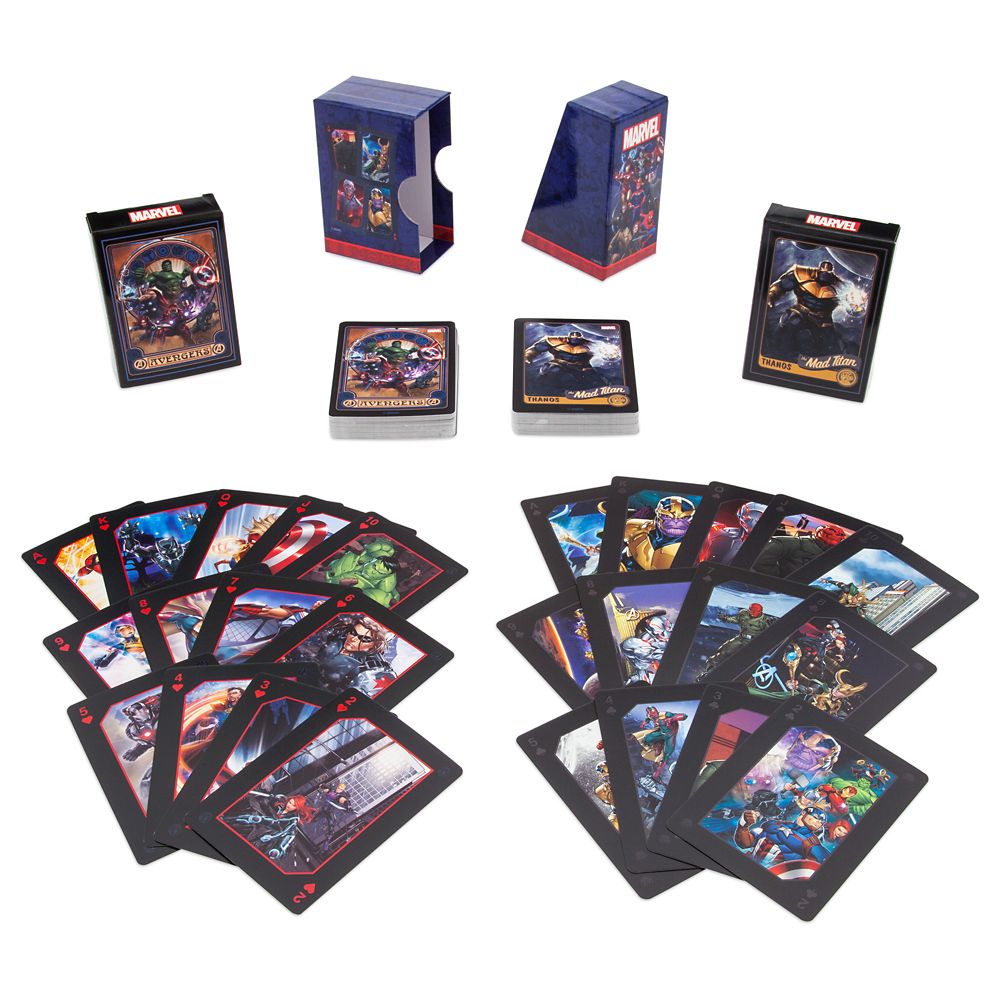 Disney Marvel Heroes and Villains Playing Cards ? 2-Pack