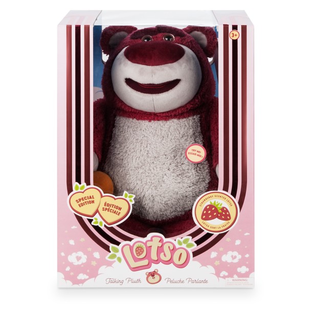 Disney Store Toy Story 3 Lotso Huggin Bear Plush 13 Strawberry Scented  Tummy