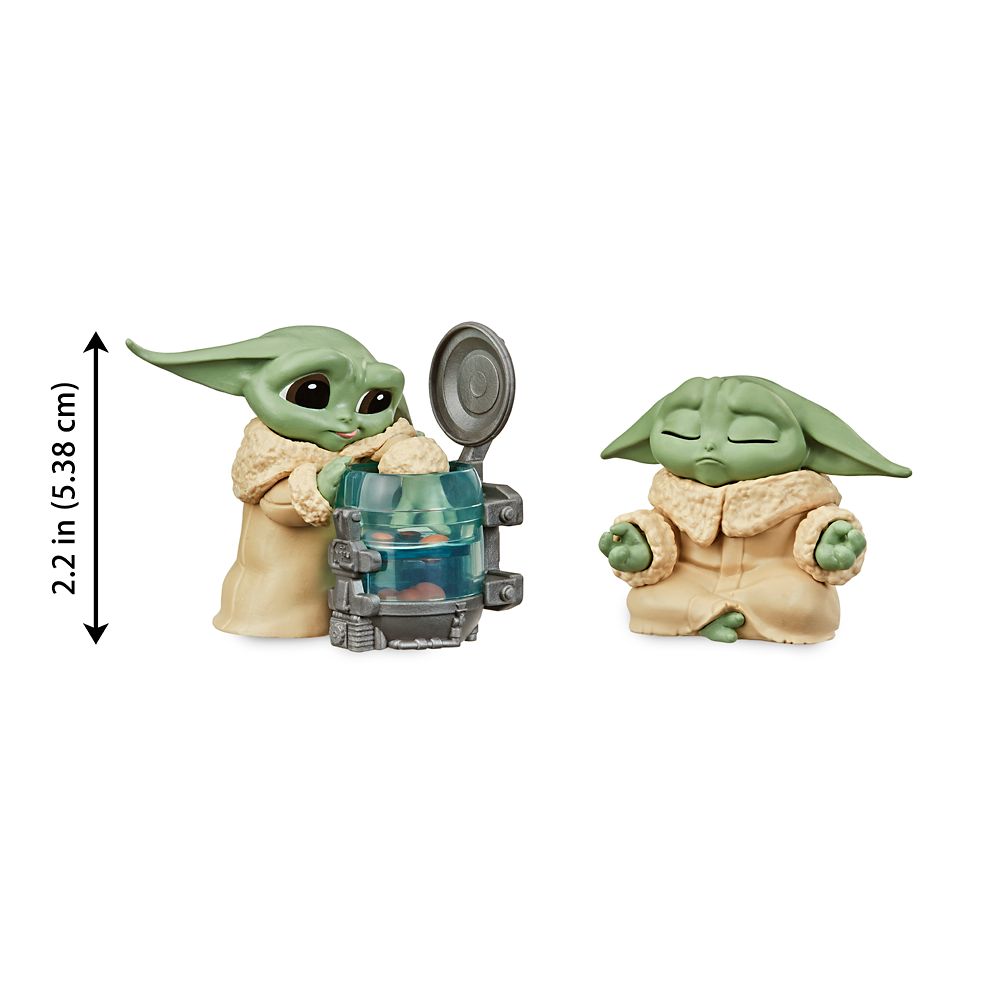 The Child Bounty Collection Figure Set by Hasbro – ''Curious Child'' & ''Meditation Posed'' – Star Wars: The Mandalorian – 2 1/4''