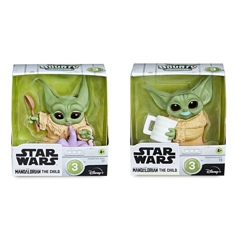 The Child Bounty Collection Figure Set by Hasbro – ''Tentacle Soup Surprise'' & ''Blue Milk Mustache'' – Star Wars: The Mandalorian – 2 1/4''