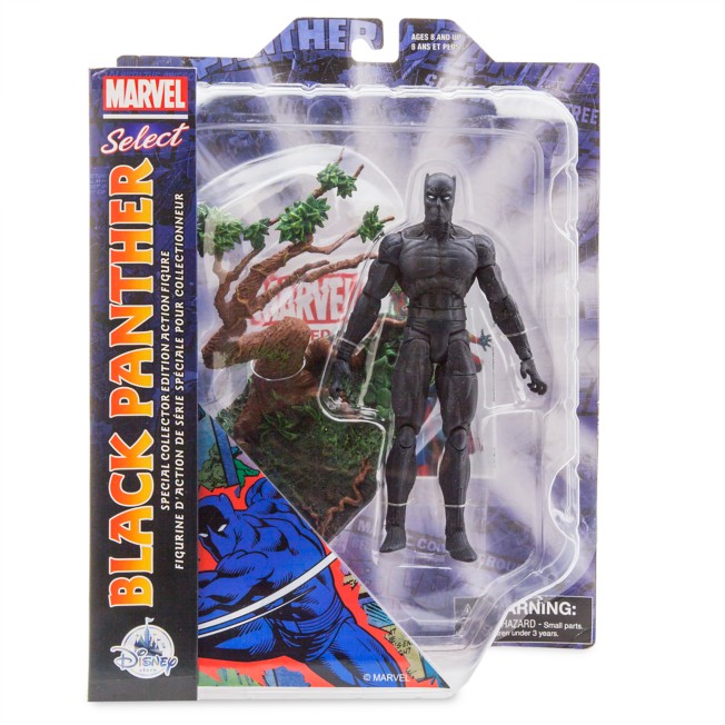 NEW Disney store Marvel BLACK PANTHER Action Figure Figurines 6 pc Set 