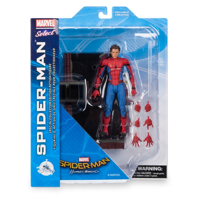 Spider-Man Action Figure – Marvel Select by Diamond – Spider-Man:  Homecoming – 7''
