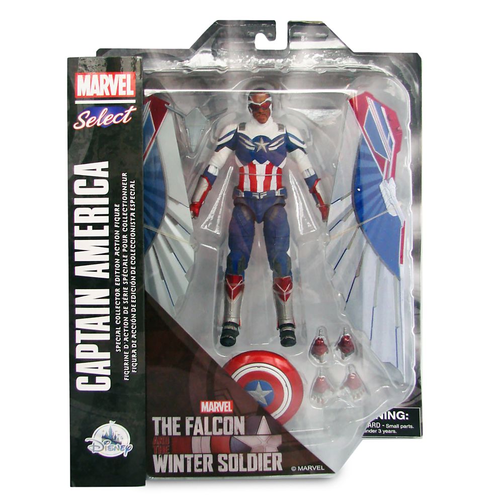 Captain America Collector Edition Action Figure – The Falcon and the Winter Soldier – Marvel Select by Diamond – 7''