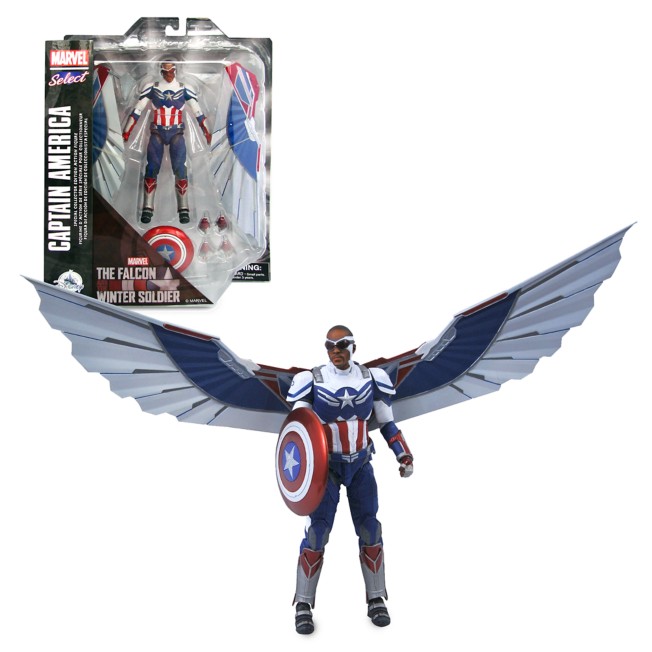 Captain America Collector Edition Action Figure – The Falcon and the Winter Soldier – Marvel Select by Diamond – 7''