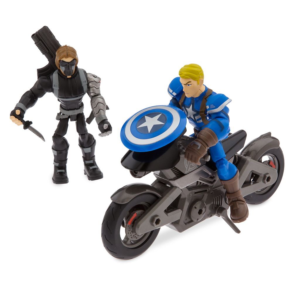 captain america on his motorcycle