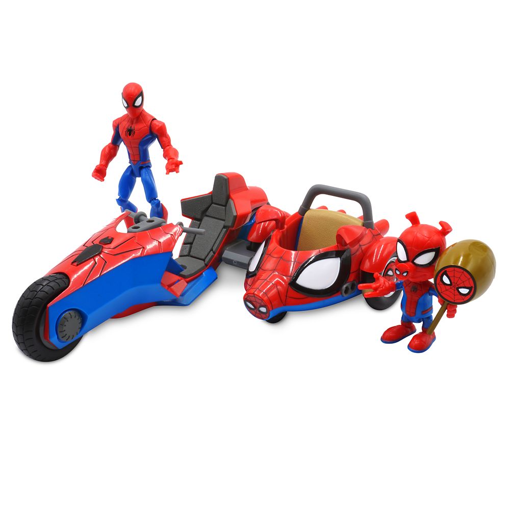 Spider-Man and Spider-Ham Action Figure Bike Set – Marvel Toybox