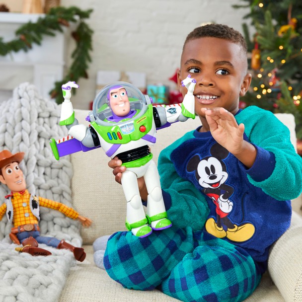 Disney store Toy Story 4 Interactive Talking Buzz Lightyear + Woody Figure