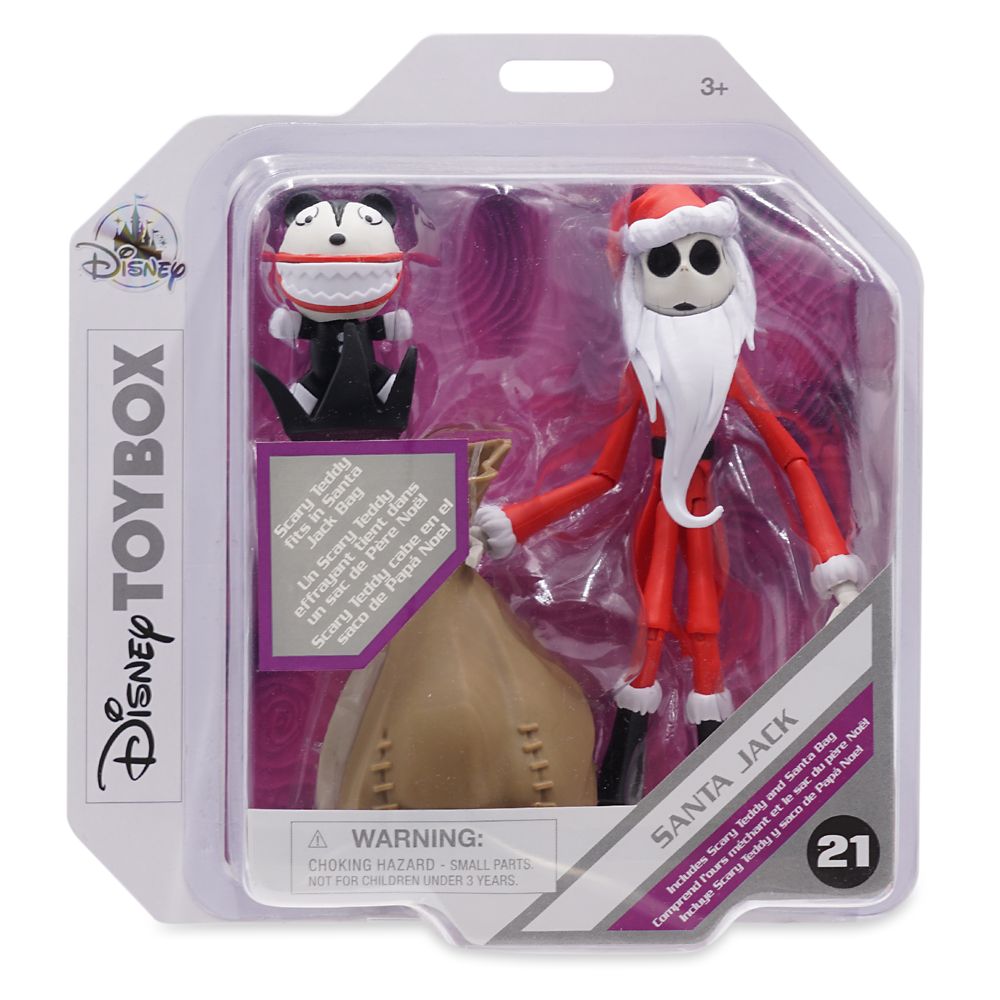 Santa Jack Skellington Action Figure – Tim Burton's The Nightmare Before Christmas – Disney Toybox