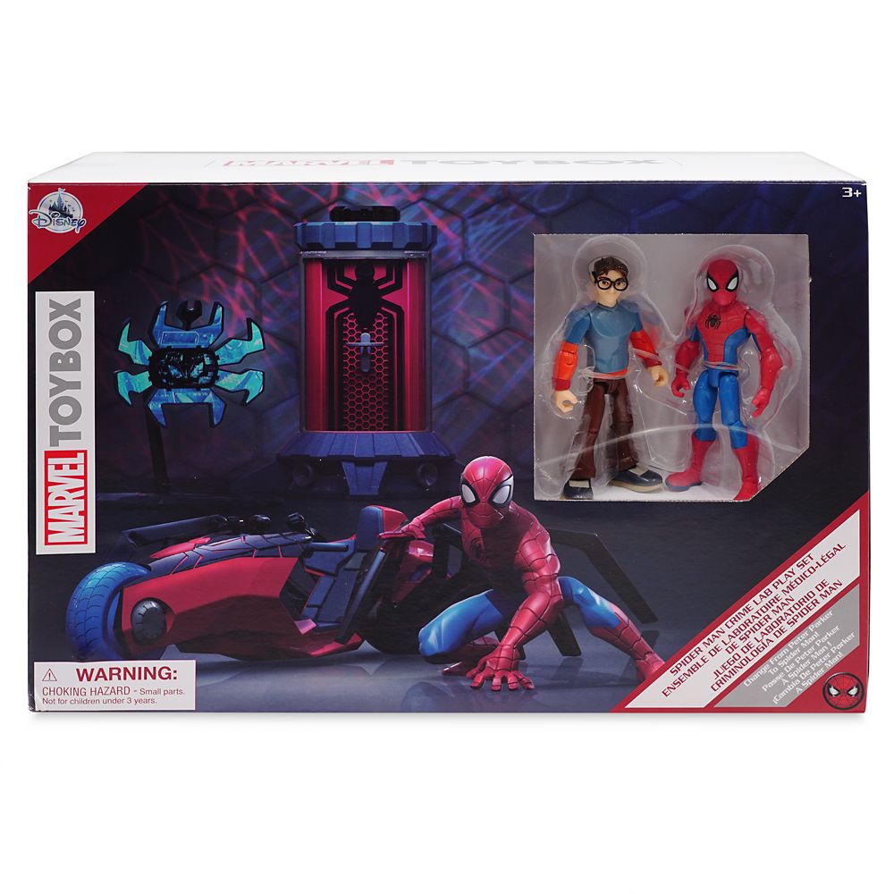 Spider-Man Action Figure and Crime Lab Play Set – Marvel Toybox