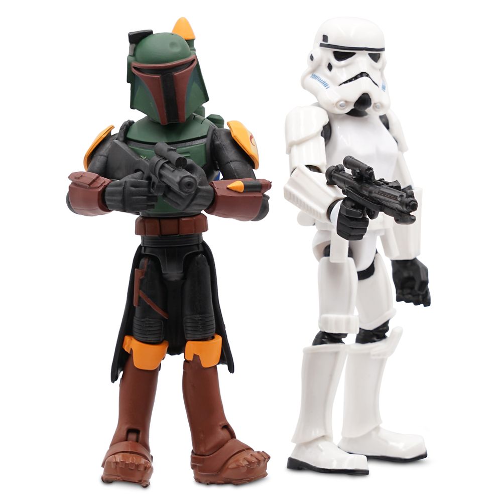 Boba Fett and Stormtrooper Action Figure Set – Star Wars Toybox