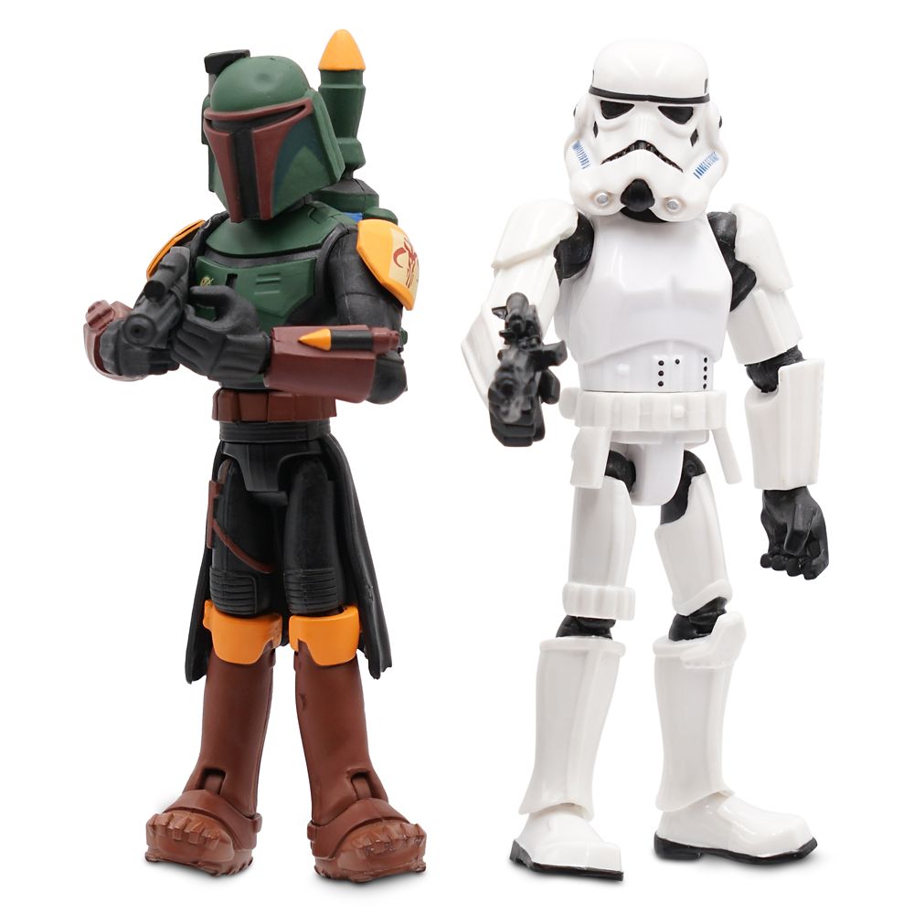 Boba Fett and Stormtrooper Action Figure Set – Star Wars Toybox