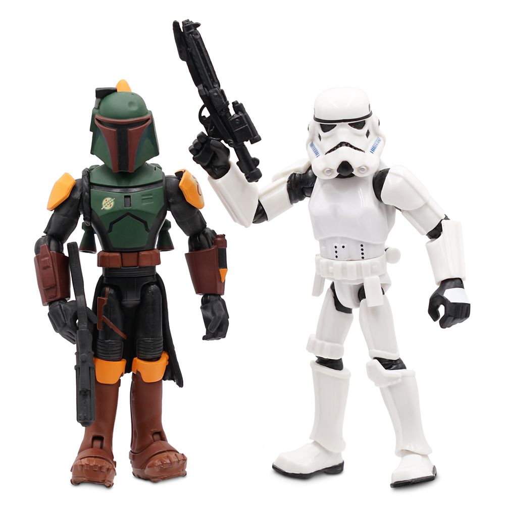 Boba Fett and Stormtrooper Action Figure Set – Star Wars Toybox