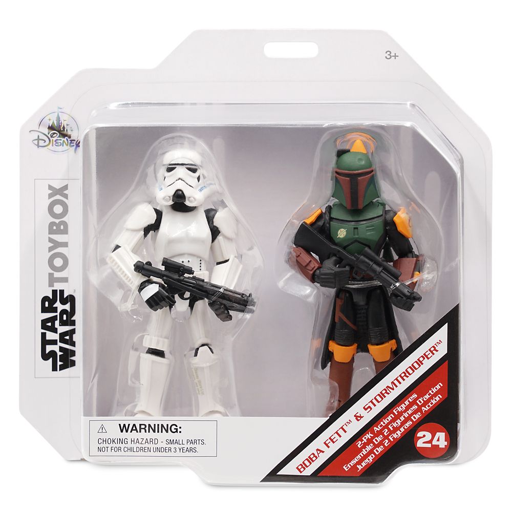 Boba Fett and Stormtrooper Action Figure Set – Star Wars Toybox