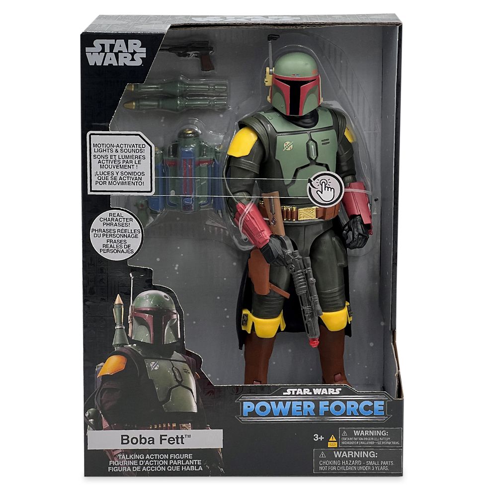 Boba Fett Talking Action Figure – Star Wars Power Force – 10'' H