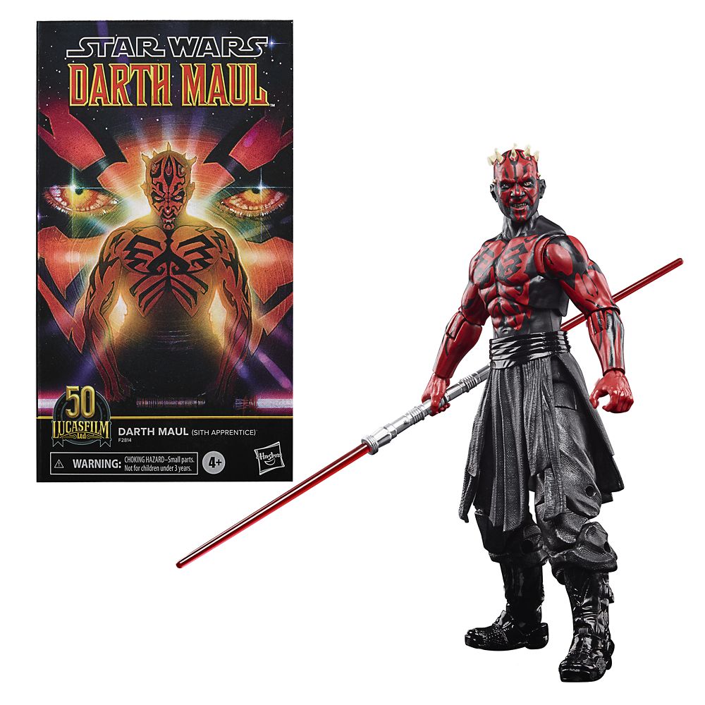 Darth Maul (Sith Apprentice) Action Figure – Lucasfilm: 50th Anniversary – Star Wars The Black Series by Hasbro